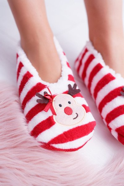 Домашні жіночі різдвяні балетки з оленями SOXO