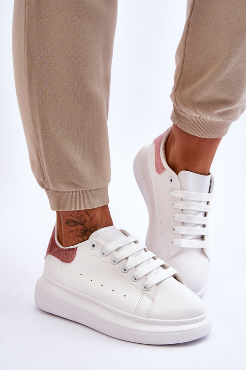 Жіноче спортивне взуття на платформі білі Eliso