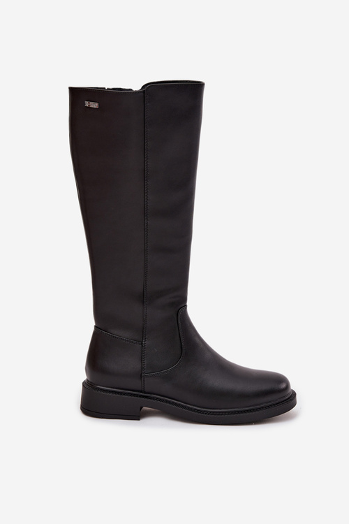 Шкіряні жіночі черевики з підкладкою на низькому каблуці Sergio Leone KZ25600-S Чорний