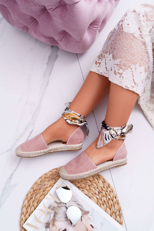 Жіночі еспадрільї стрічкою Pink Mila