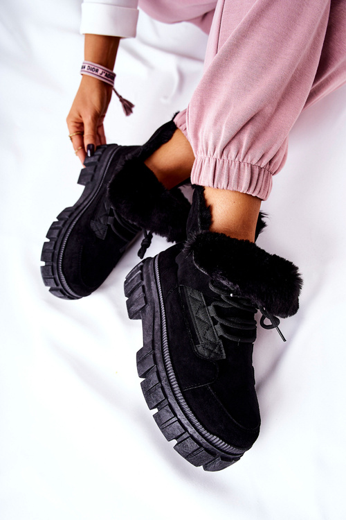 Утеплені черевики Trapper Black Demaris