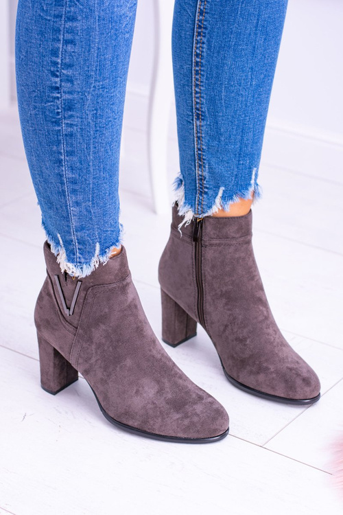 Чоботи на шпильці Sergio Leone Coffee Suede Valentia