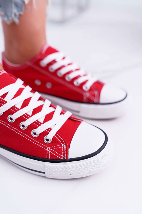 Жіночі низькі кросівки червоні FreeTime