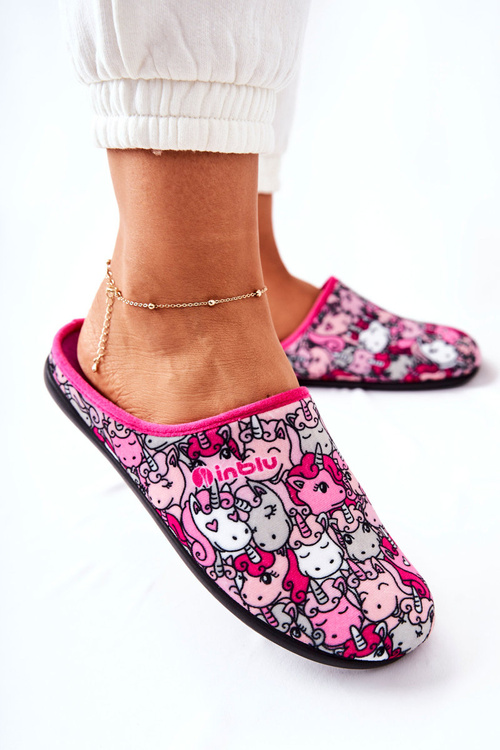 Шльопанці Befado Unicorn 155D201 Рожеві