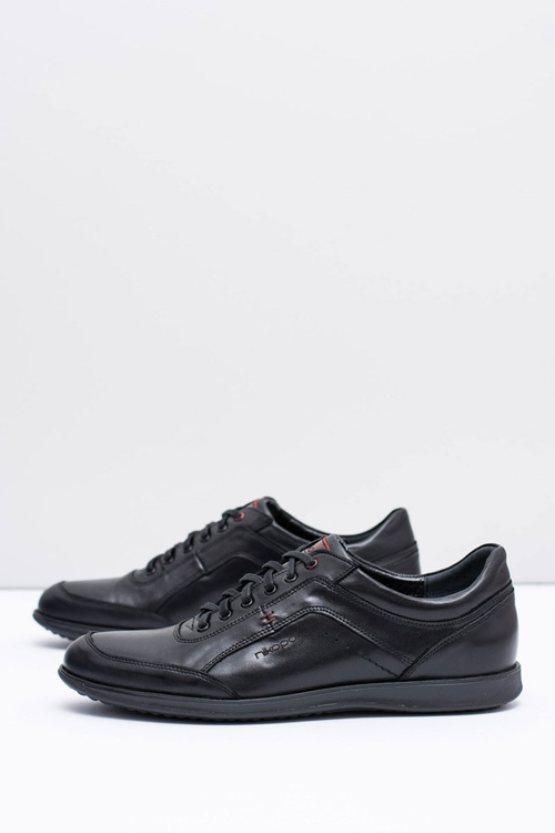 Чоловічі чорні шкіряні напівчоботи Nikopol Casual Polver