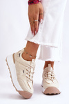 Жіноче спортивне взуття на платформі світло-бежевий Dakari