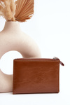 Жіночий гаманець з екошкіри коричневий Cudea
