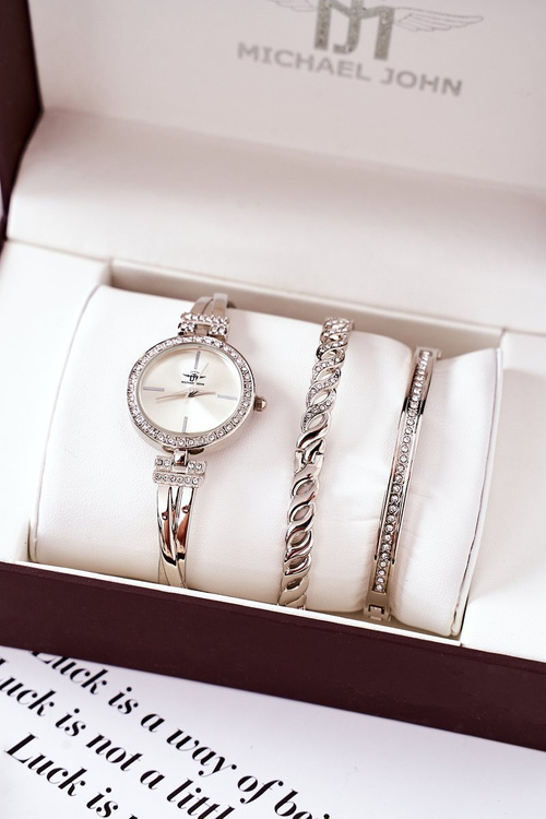 Набір годинник і два браслети Michael John Silver