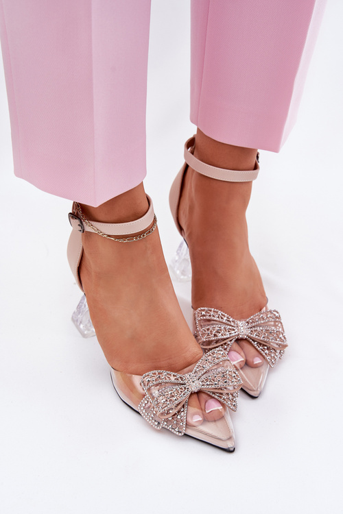 Елегантні Чоботи З Бантом Vinceza 62212 Бежеві