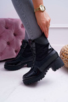 Чоботи жіночі високі чорні Trappers Nemtere