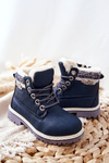 Дитячі утеплені чоботи з хутром Navy Estee