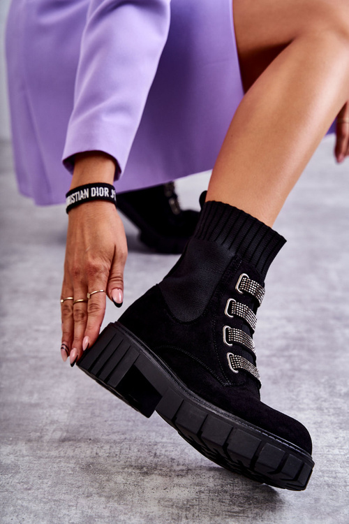 Замшеві слипони Чоботи Black Hope