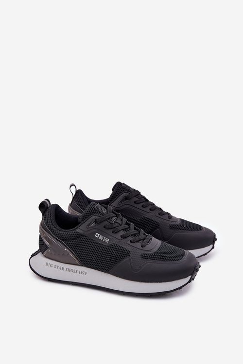 Чоловічі Кросівки На Платформі Big Star RR174361 Hi-Poly System Чорні