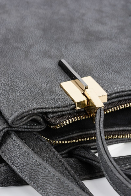 Велика сіра жіноча сумочка + саше + дзеркало ПОЛЬЩА