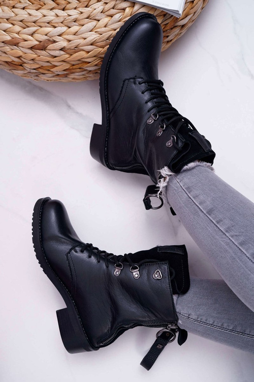 Жіночі черевики Workers Big Star Leather Black EE274506