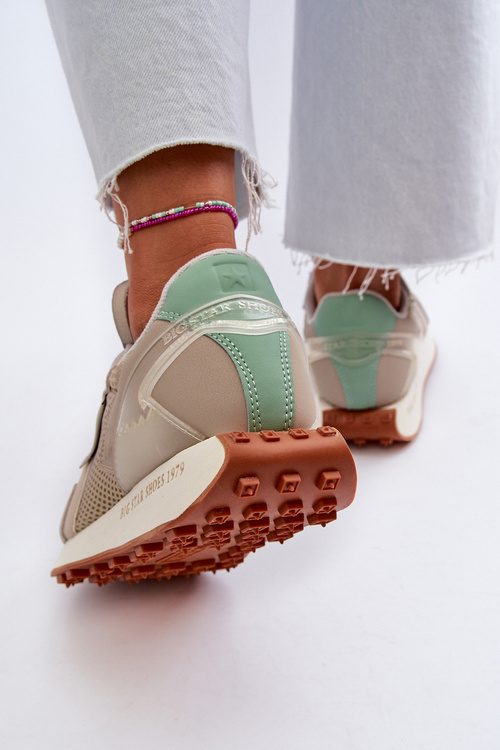 Жіночі кросівки на платформі з системою Memory Foam Big Star NN274681 Бежеві