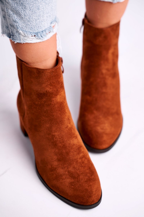 Чоботи жіночі на підборах Sergio Leone Camel BT528