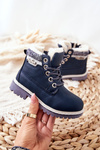 Дитячі утеплені чоботи з хутром Navy Estee