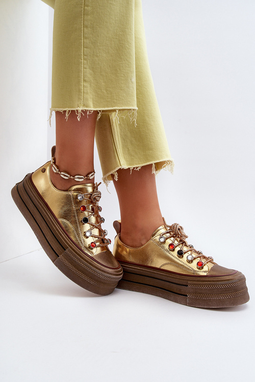 Жіночі кросівки на платформі GOE NN2N4055 Gold