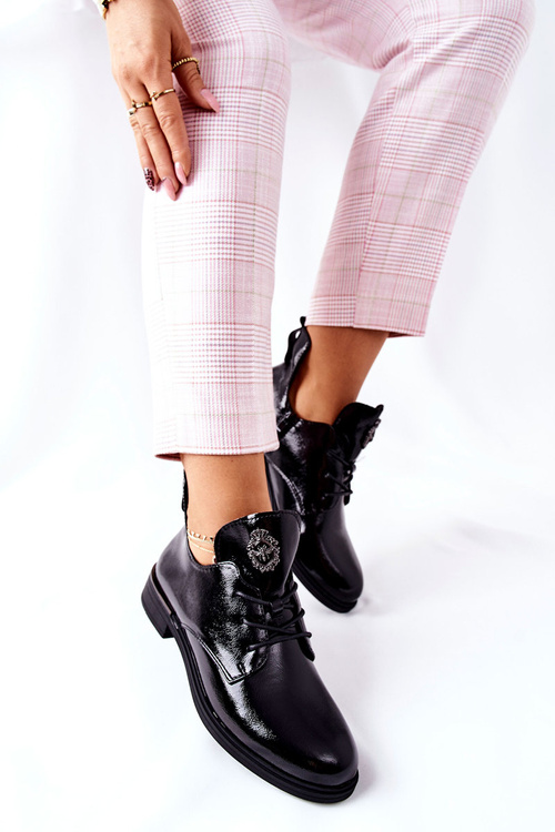 Лаковані туфлі Sergio Leone Warm PB262 Чорні