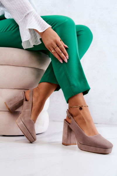 Замшеві туфлі Maciejka 05441-10 Beige