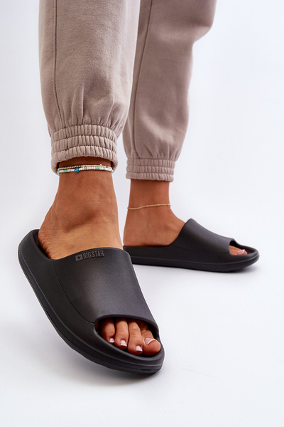 Легкі жіночі шльопанці Big Star NN274A042 чорні