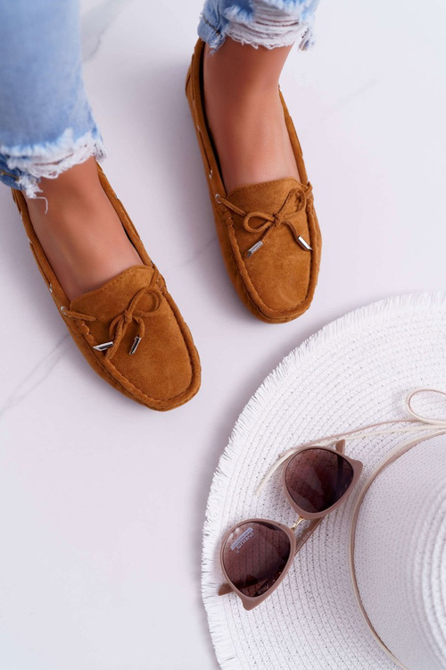 Жіночі мокасини Комфортні еко-замша Camel Memfi