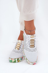 Жіноче Кожане Взуття На Платформі Artiker 56C1800 Біло-Золотий