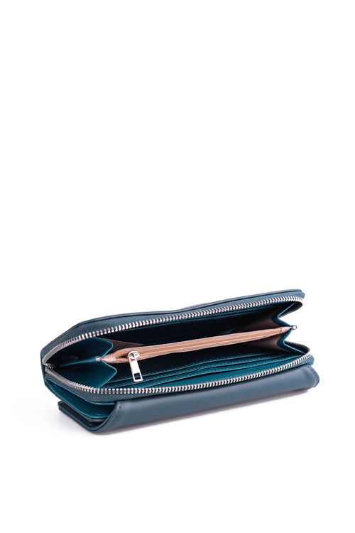 Великий жіночий шкіряний гаманець Blue Elissie