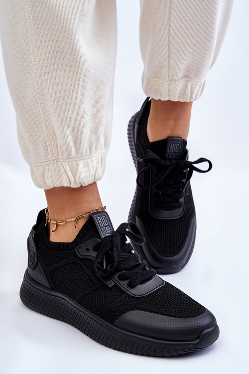 Жіночі зручні кросівки Memory Foam System Big Star LL274414 Чорні