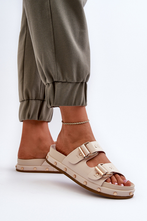 Жіночі босоніжки на платформі Big Star NN274083 Бежеві