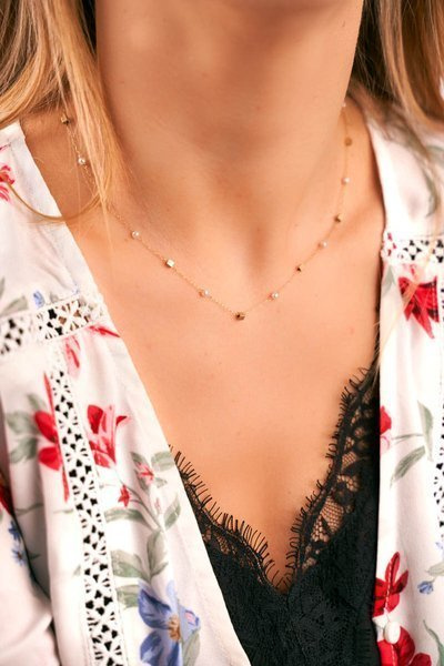 Жіноче золоте намисто Chain Gems Christine