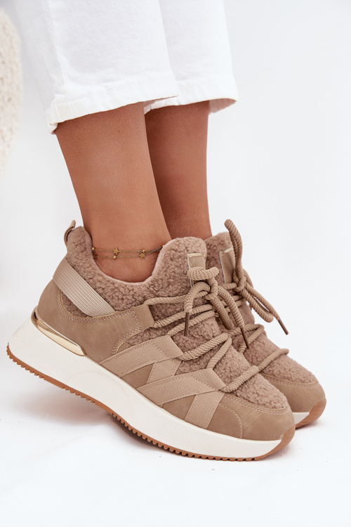Ізольовані жіночі кросівки на платформі Бежеві Juvira