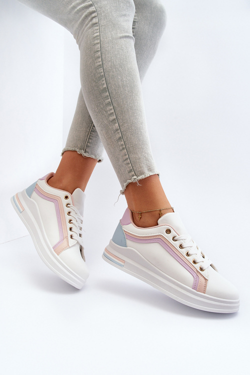 Жіночі кросівки з рожевими паєтками Elnami