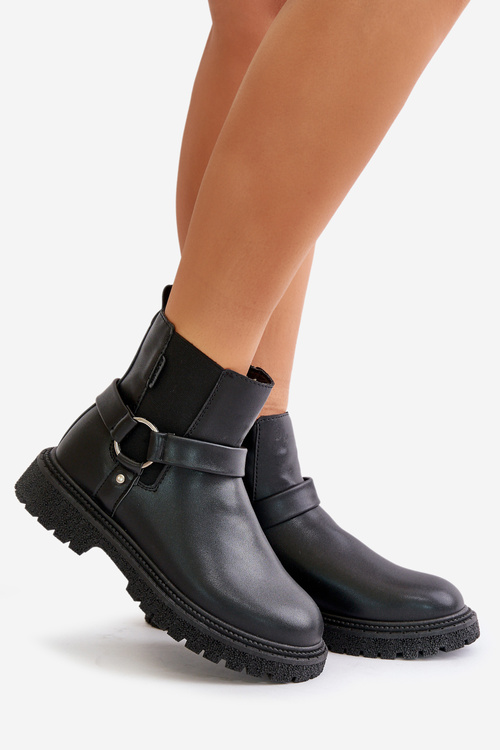 Ботильйони утеплені на блискавці Big Star OO274A128 Чорні