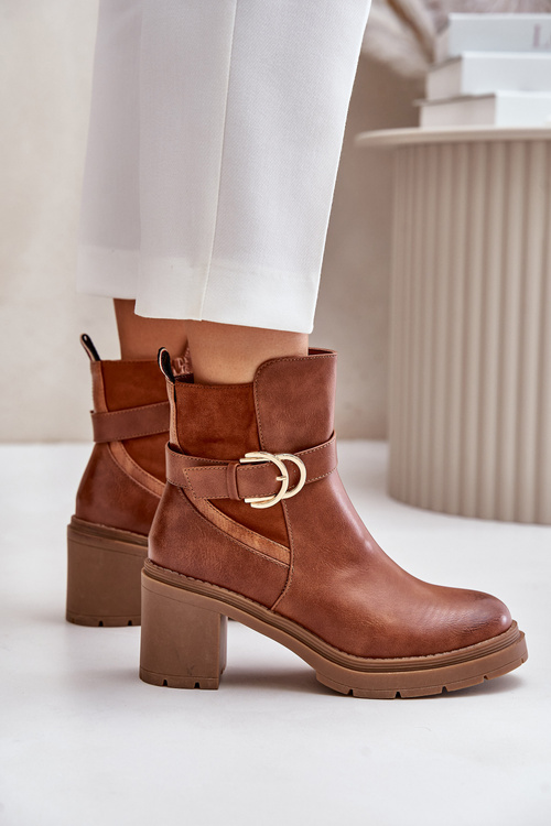 Жіночі чоботи на підборах із застібкою Camel Inabelle
