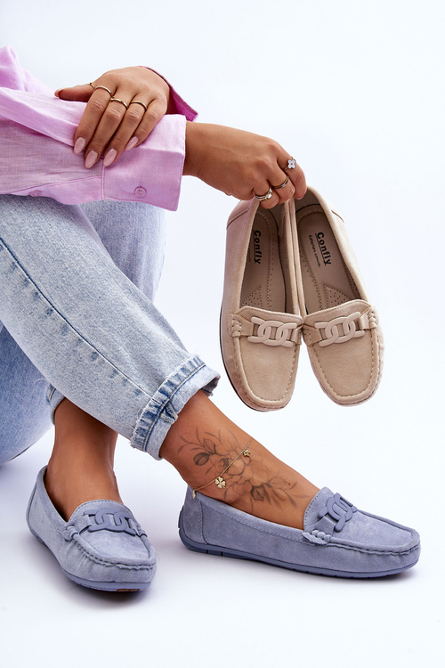 Жіночі модні замшеві мокасини Blue Rabell