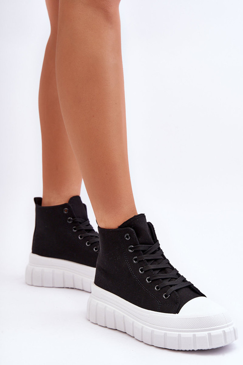 Жіночі високі кросівки Avis чорні