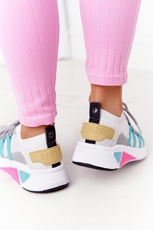 Жіночі кросівки Memory Foam Big Star HH274531 White-Grey