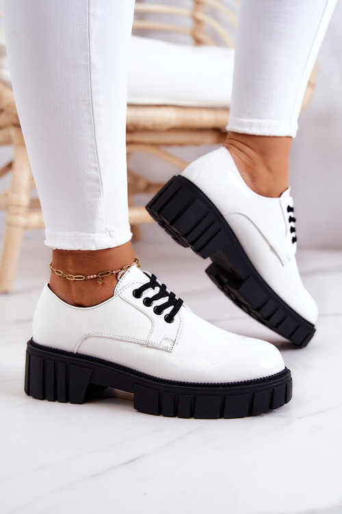 Модні лаковані туфлі La.Fi 210013W-LA Білі