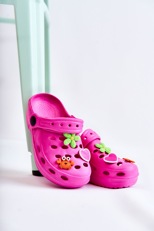 Дитячі поролонові тапочки Crocs Fuchsia Sailor