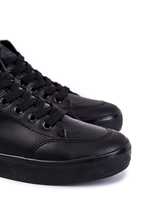 Чоловічі класичні шкіряні кросівки Big Star KK174348 Чорні