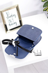 Жіноча сумочка Темно-синя сумка Letterman через плече