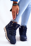Жіноче високе трекінгове взуття Big Star KK274611 Темно-синій