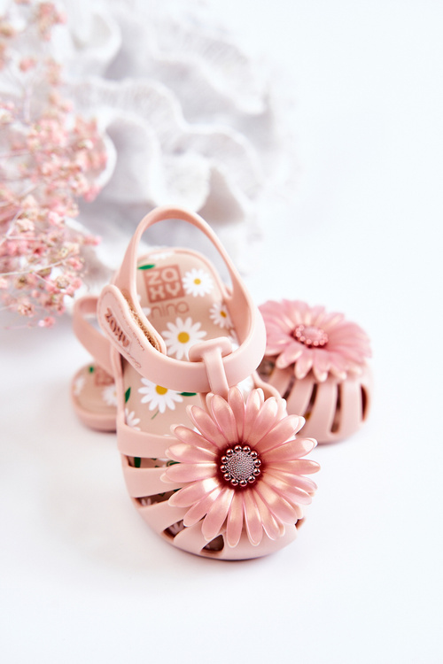 Дитячі босоніжки на липучці Аромат ZAXY JJ385032 Світло-рожевий