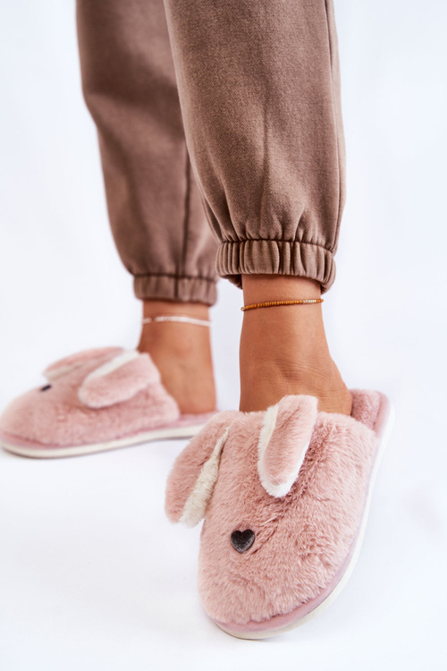 Жіночі хутряні тапочки світло-фіолетові Remmi