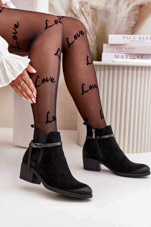 Чорні замшеві жіночі слипони Zazoo 2326