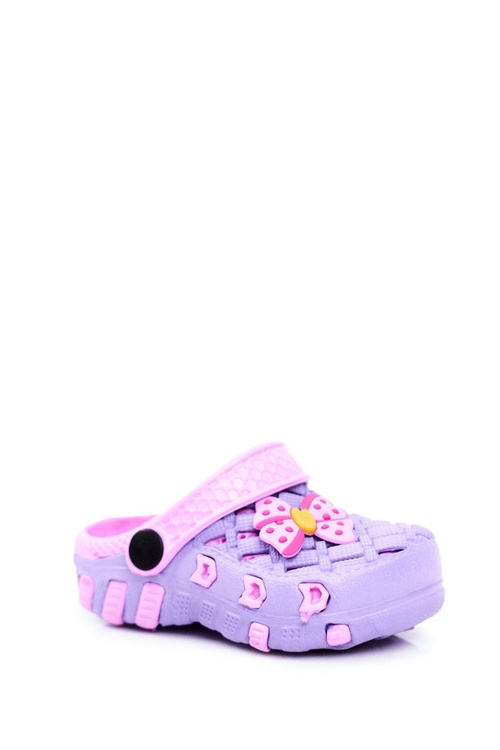 Дитячі пінопластові гірки фіолетовий бантик