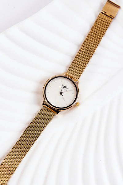 Жіночий аналоговий годинник Michel John White-Gold