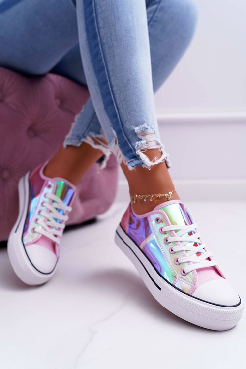 Жіночі кросівки прозорі рожеві Miltown